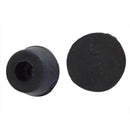 10 Pcs 17mm x 10mm Conical Recessed Rubber Feet Bumpers Covers Black K7O2