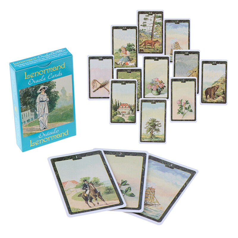 36Pcs/box Lenormand Oracle Cards English Version Board Game Tarot Deck CardS Ew