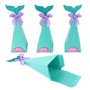 20Pcs Mermaid Favor Box Birthday Party Decorations Diy Paper Box Baby Showe