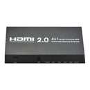 HDMI 2.0 Switcher 4 In 1 Out HD Support 4K 60Hz HDMI Splitter
