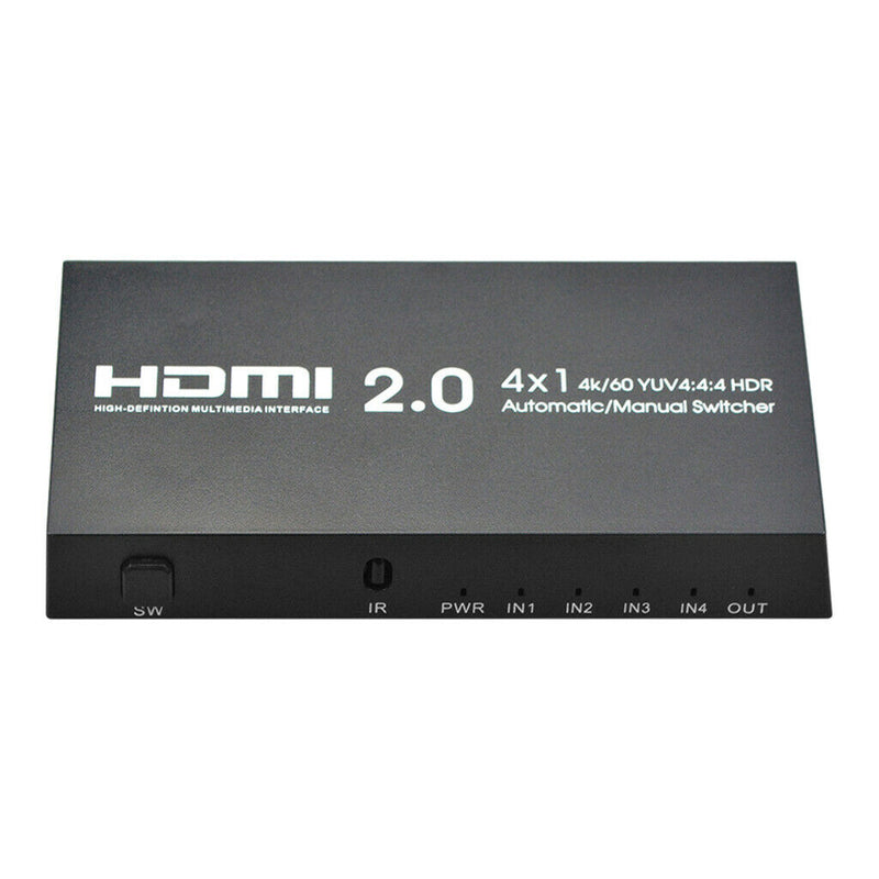 HDMI 2.0 Switcher 4 In 1 Out HD Support 4K 60Hz HDMI Splitter