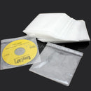 100 CD DVD BLURAY DISC CLEAR PLASTIC SLEEVE WALLET COVER CASE THICK 100