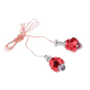 2x Red Motorcycle Bolt Head Tail Rear Warning LED Light Strobe Flashing