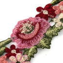 1 Yard Flower Leaves DIY Lace Trim Ribbon Applique Embroidered Sewing Craft Xmas