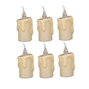 6x Safe LED Candle Flameless Taper Candle Tealight Party Decor Warm White