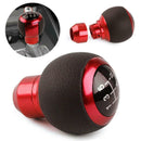 Universal Car 5 Speed Manual Gear Shift Knob Shifter Lever Stick Round Ball Red