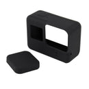 Black Silicone Housing Case Protective + Lens Cap Cover For GoPro HERO 5  VFS