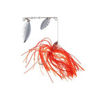 17g freshwater fishing lures hard spinner bait with Jig Hook (red-gray)