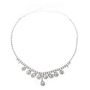 Beautiful Bridal Wedding Crystal Necklace Earrings Set V3F3