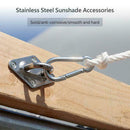 Quadrangle Sun Shade Sail Stainless Steel Hardware Installation Kit L1F1