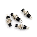 4pcs Mini Momentary Push Button Switch Black Reset button switch Lockless OZ