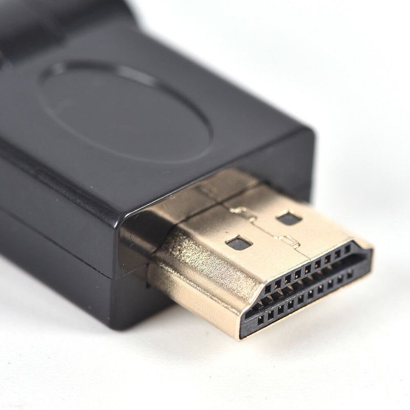 1x HDMI Right Angle Male To Female 90-180 Degree Adapter Cable Lead ConnectorAlj