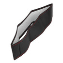 Black+Red PU Leather DIY Car Steering Wheel Cover 38cm With Needle And Thread  Z