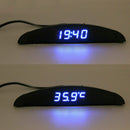 12V Digital LED Alarm Auto Electronic Clock Car Voltmeter Calendar Thermome I9K2