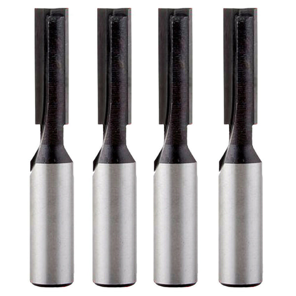 4 Pack 8mm Shank Bottom Cleaning Straight/ Dado Router Bit 6mm Wood Cutting