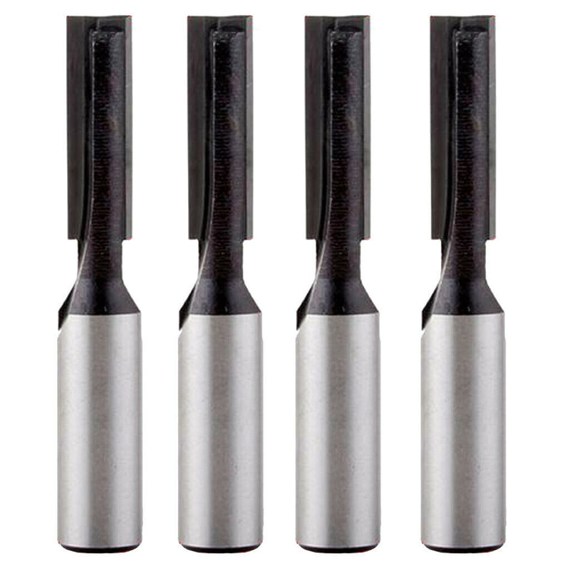 4 Pack 8mm Shank Bottom Cleaning Straight/ Dado Router Bit 6mm Wood Cutting