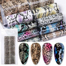 Nail Foils Colorful Serpentine Nail Art Transfer Stickers Decals DIY Manicure H7