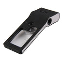 6 in 1 LED Pocket Magnifier 3X 10X magnifier 55X Microscope and UV Light A