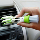 Portable Double End Window Interior Green Accessories Household Car Vent Brush