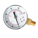 Radial Pressure Gauge for Air Oil Water TS-Y508 0-60psi 0-4bar 1/8BSPT Kit