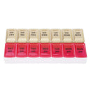 14 Grids Weekly Pill Box Plastic Medicine Dispenser Case Storage Container
