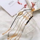 Fashion Women Bangle Bracelets Set Bohemian Beaded Chain Gift Jewelry 6Pcs/Set