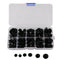 100pcs 9-15mm Round Mushroom Domed Black Plastic Safety Eyes and Nose for Bear,