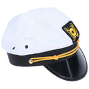 White Yacht Captain Skipper Sailer Boat Cap Hat children stage Prop FT