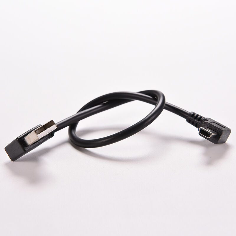 Portable USB 2.0 A Right male plug to Mini B 5P Right Angle Male plug Cablej Z