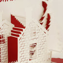 Merry Christmas Cards Xmas house tree Santa Claus Gift Cards New Year GreetiB3C