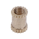 100Pcs M3x6mm Threaded Round Brass Knurl Thread Insert Nuts Brass Tone Nuts. PSE