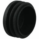 4 Pcs Black Plastic 40mm Dia Round Tubing Tube Insert Caps Covers V3X7