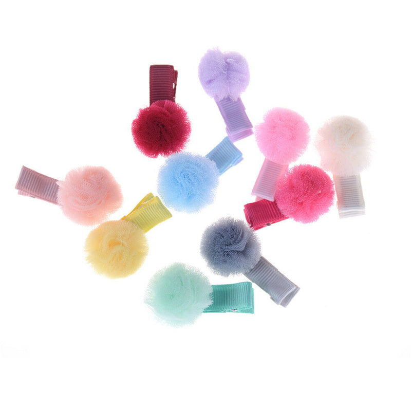 5x Mixed FOT Yarn Ball Hair Clip Baby Hairpins Girls Clips Diy Hair Accessor l,a
