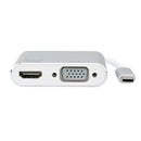 Type-C to HDMI VGA Adapter 4K HD Audio Video Converter for Macbook to TV HDTV E