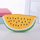 Cute Fruit Watermelon Cactus Plush Pencil Case Cosmetic Bag Pen Box for Gir