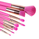 9pcs Pink Makeup Brushes Foundation Powder Eye Shadow Brush Cosmetic Tool