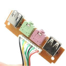Audio Adapter Cable 2 USB PC Computer Case 6.8cm Front Panel USB Audio Cable Bj