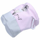 35*40cm Pink Laundry Basket for Dirty Clothes Cotton Ballet Girl Bow Print
