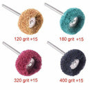60 Pieces 1 inch Abrasive Wheel Buffing Polishing Wheel Set 4 Grits Polishi B5K6