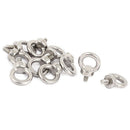 M6 x 11mm Metric Thread Machinery Shoulder Lifting Eye Bolt 10Pcs