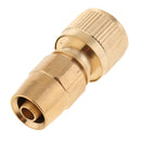 2 Pieces Brass Garden Hose Quick Connectors Water Hose Quick Connect Pipe
