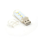 2pcs Mini USB LED lamp Book lights 3 LEDs 5730 SMD 1.5w Camping BulbOZ
