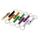 10PCS  Aluminum Alloy Whistle Keyring Keychain For Outdoor Survival Camping LJ