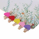 Push Pins With Wooden Clips Heart Pushpins Tacks Thumbtacks For Cork Boards