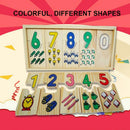 Number Colour Kids Toys Wooden Educational Jigsaws Matching Puzzle