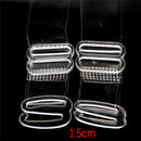 Best 2 Pairs Adjustable Invisible Transparent Clear Bra Shoulder Strap For.X9LJ