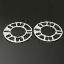 2x Universal 5MM Alloy aluminum Wheel Spacers Adaptor Shims Plate 4/5 Stud