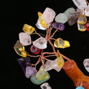 Money Wealth Bag Feng Shui Lucky Tree Natural Colorful Crystal Tree