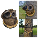 Owl Tree Face Sculpture Hugger Statues Whimsical Tree Staute Outdoor Decor
