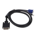 Laptop DVI 30+5 Pin to VGA 15 Pin and USB Adapter 1.5m Cable